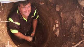 Adam in a hole Adam in a hole